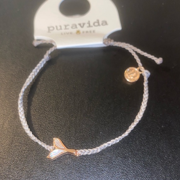 NEW - Puta Vida Rose Gold Mermaid Fin Charm Bracelet. - Picture 8 of 10